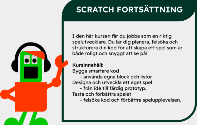 Scratch Fortsättning med Kodcentrum i Göteborg